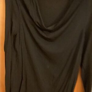 Elegant Black Draped Top